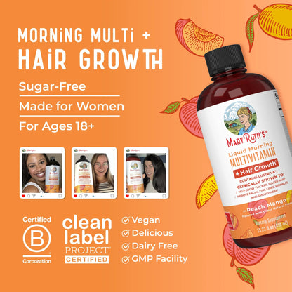 Liquid Morning Multivitamin + Hair Growth